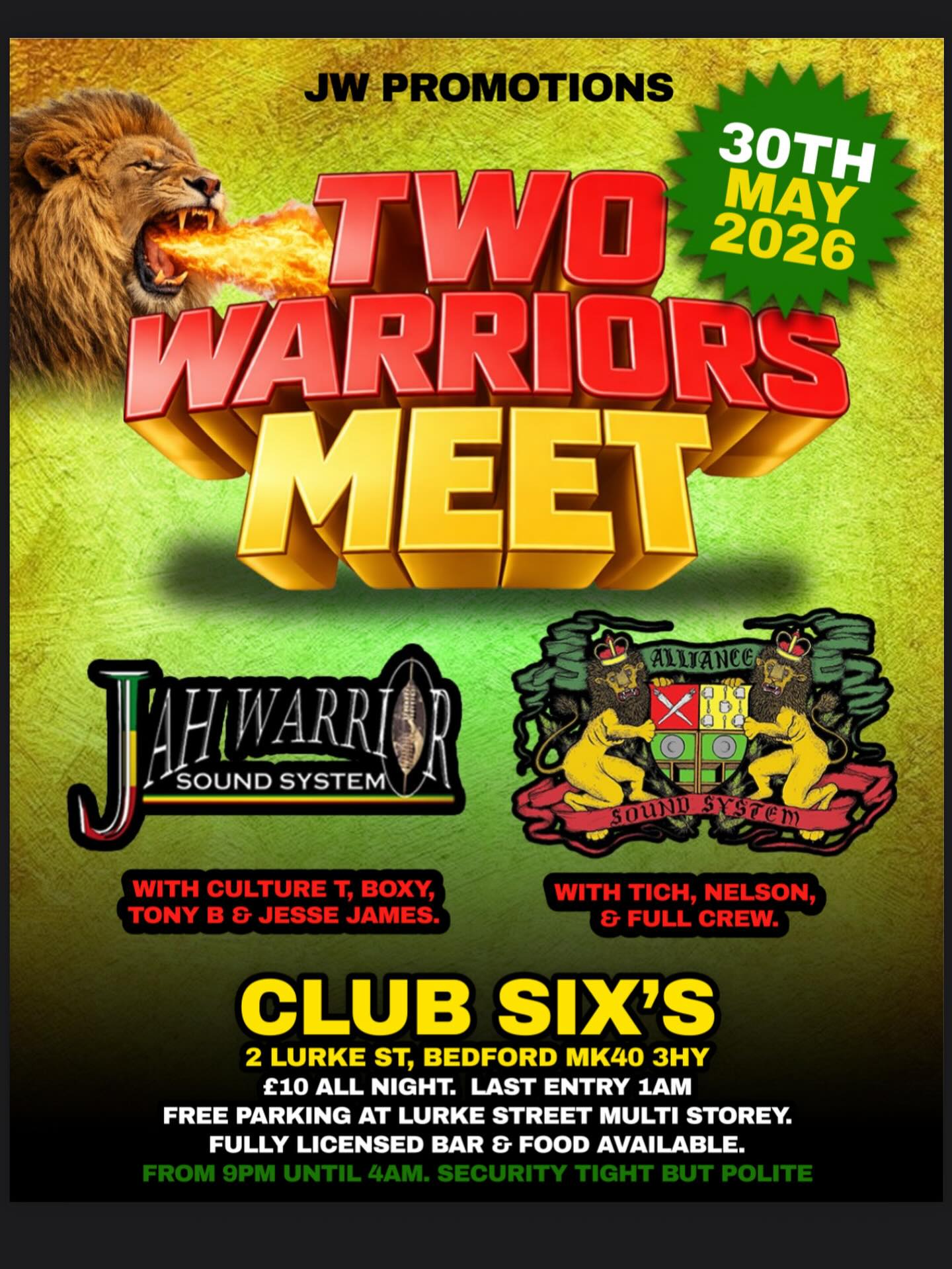 Jah Warrior Sound System AND Alliance Sound System