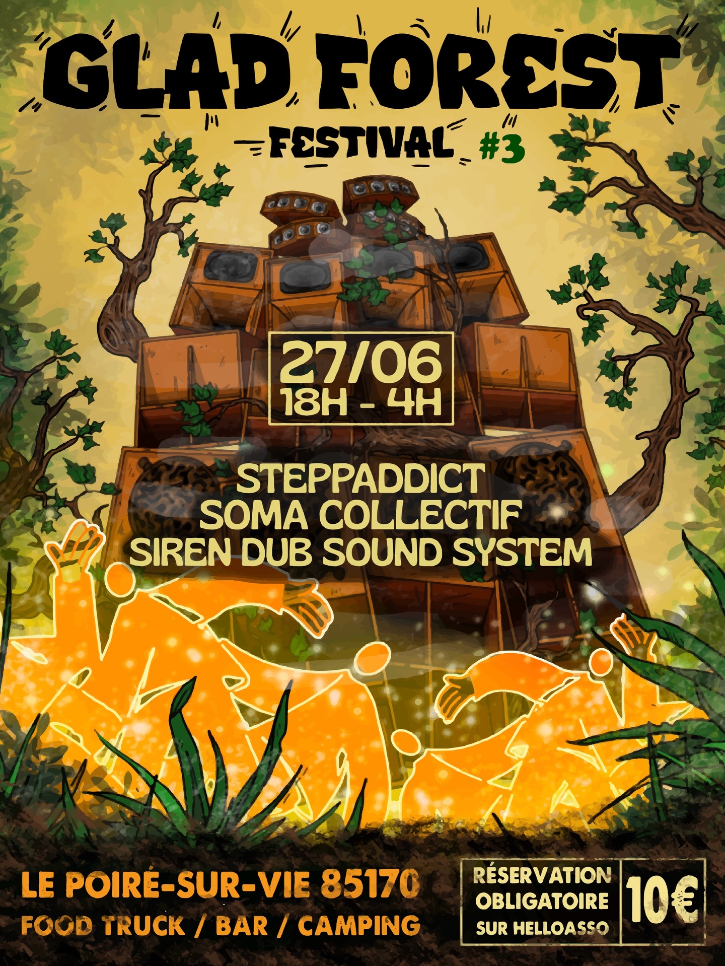 Steppaddict, Soma Collectif and Siren Dub Sound System