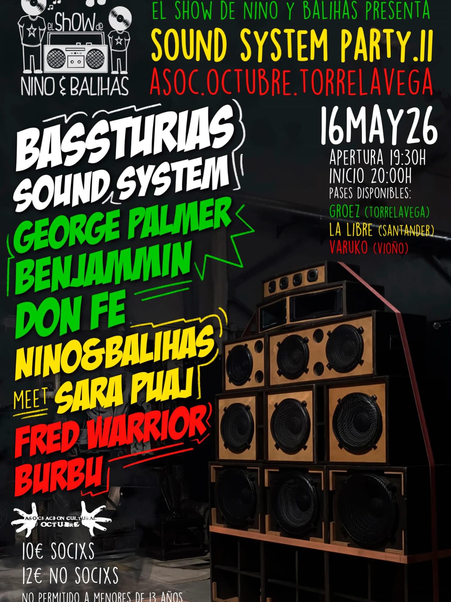Bassturias Sound System, George Palmer and Benjammin