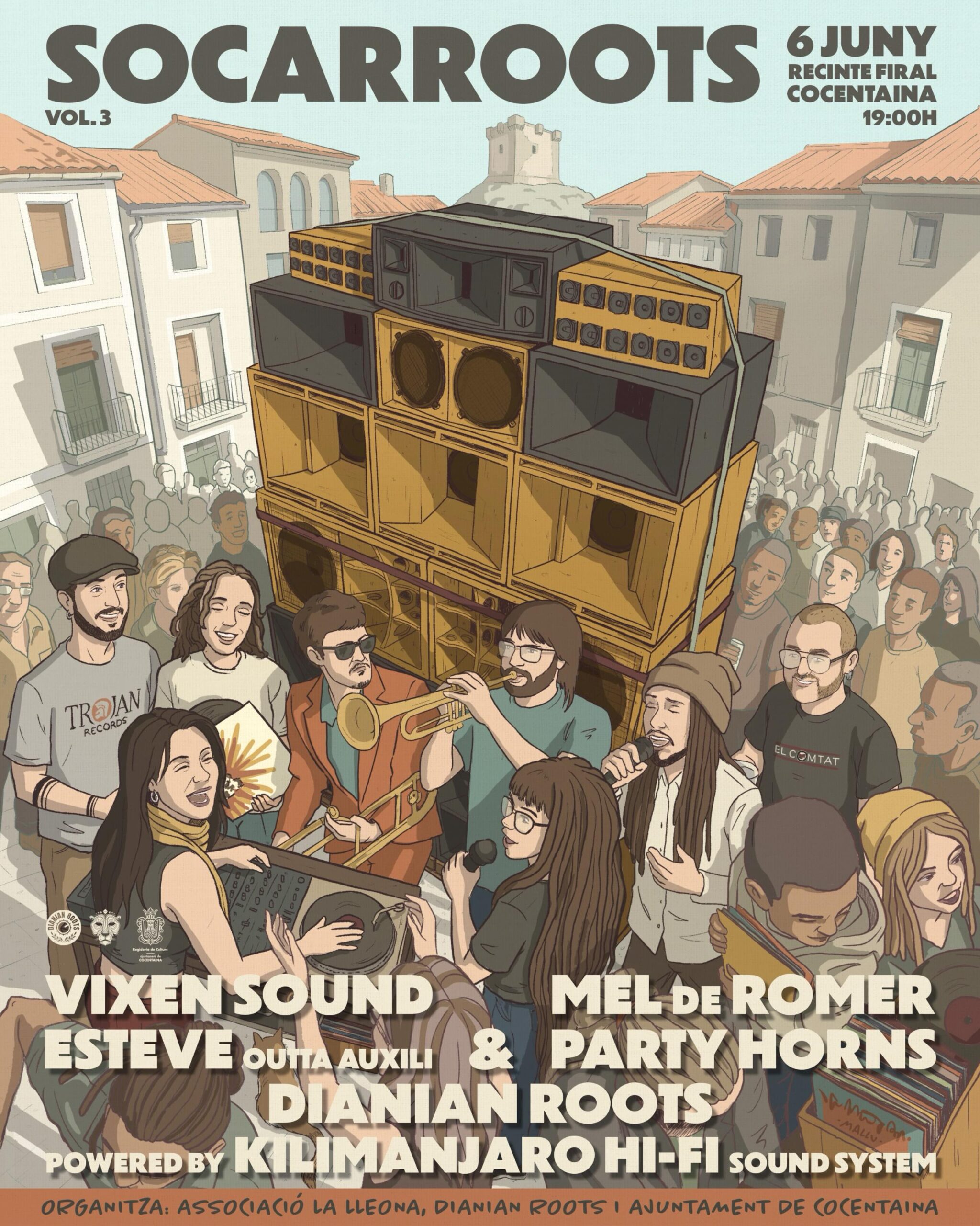 VIXEN SOUND, MEL DE ROMER, DIANIAN ROOTS and KILIMANJARO HI-FI soundsystem