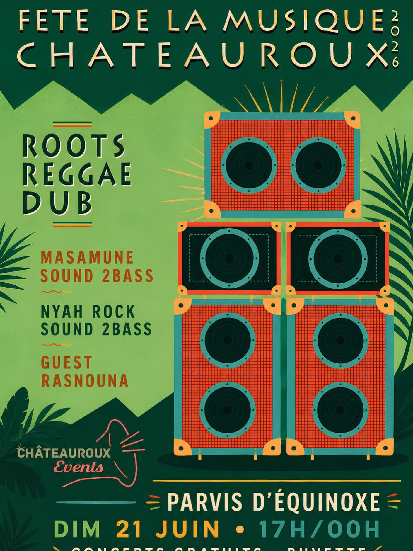 Masamune Sound 2Bass, Nyah Rock Sound 2Bass and Guest Rasnouna