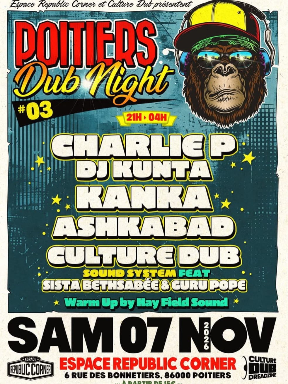 Charlie P, DJ Kunta, Kanka, Ashkabad and Culture Dub Sound System