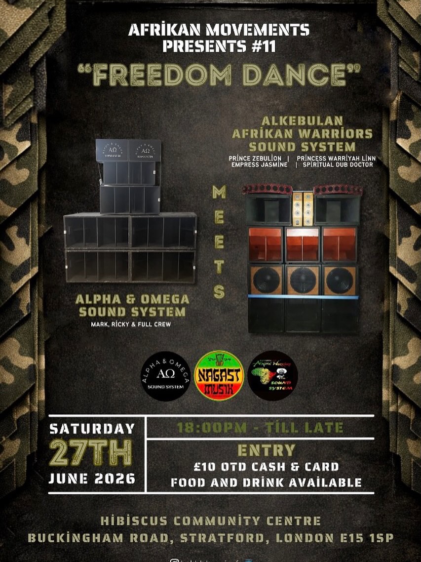 ALPHA & OMEGA SOUND SYSTEM AND ALKEBULAN AFRIKAN WARRIORS SOUND SYSTEM